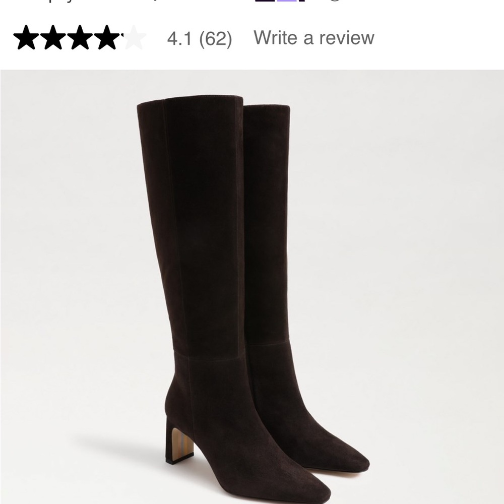 Sam Edelman Sylvia Brown Suede Boots